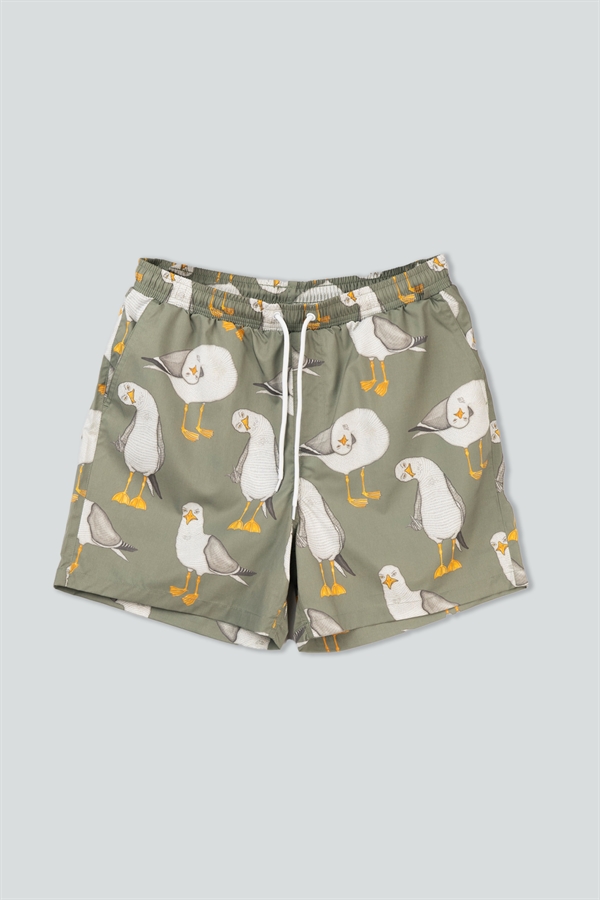 Lakor Flipping The Bird Swim Shorts - Sea Spray